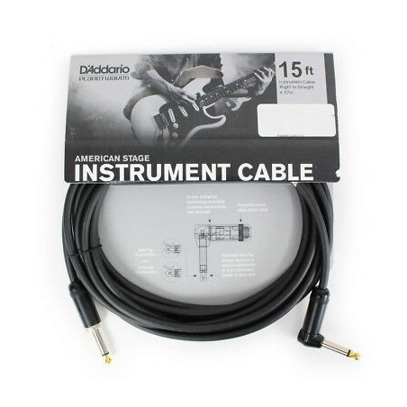 Cable p/Instrumentos, American Stage, Plug Neutrik Recto / Angular, 5m