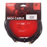 Cable Midi /Midi, 5conectores /dorados, 6,50m