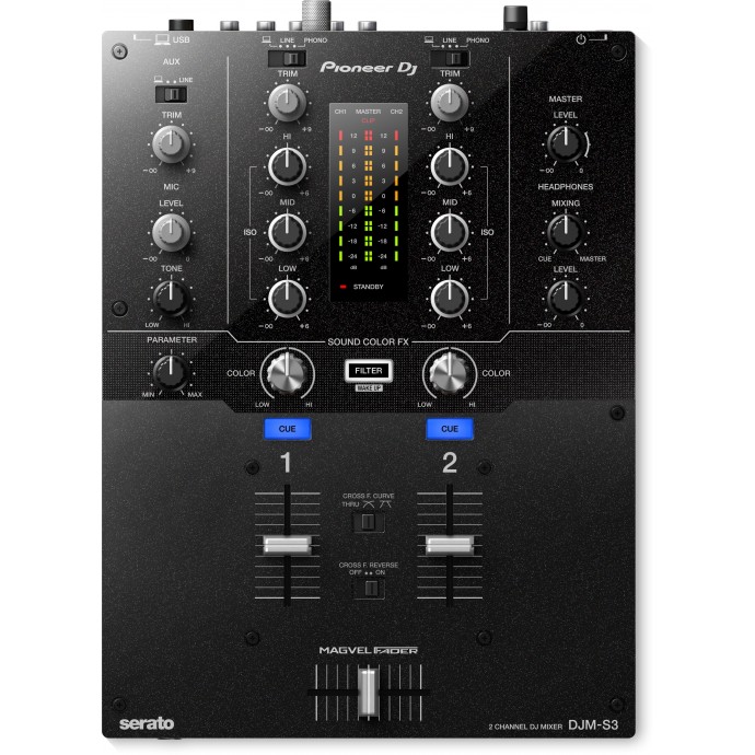 Mixer DJ de 2 Canales para Serato, Sound Color FX,  Placa de