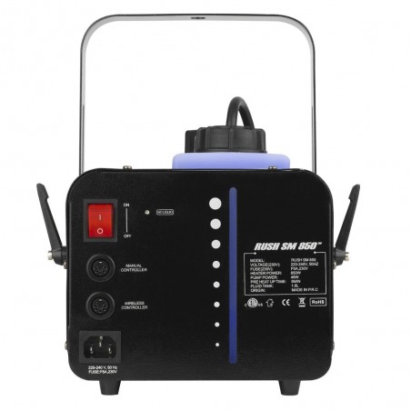 Maquina Humo, 850WATS, 200m3;m, t: 1.6L, 4Ch Wireless