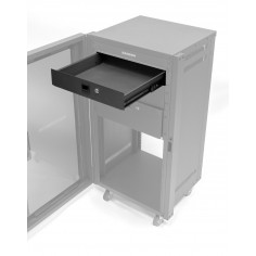 Cajon Metalico, 2U, con Tapa, p;Rack, (3.5" x 19" x 15.43") 2