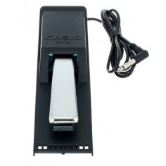 Pedal de sustain metalico con base ant. desl. gom.