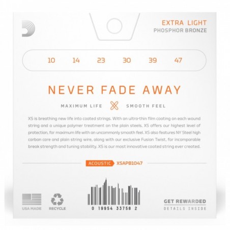 Encordado  XT   para Acústica   010  Phosphor Bronce 80/20