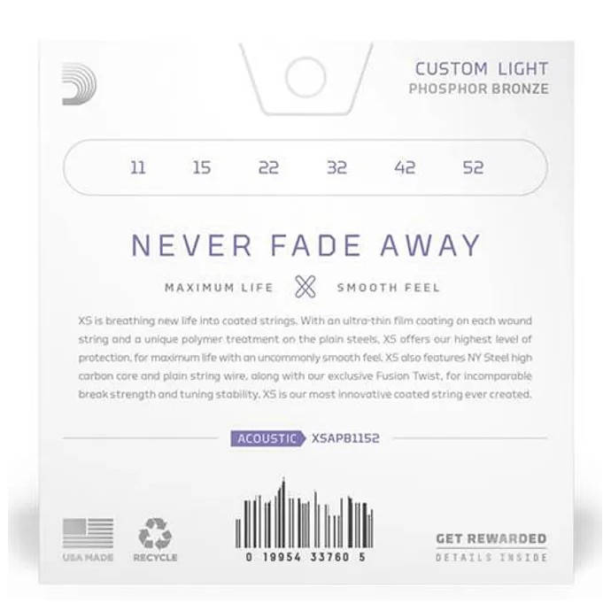 Encordado  XT   para Acústica   011  Phosphor...