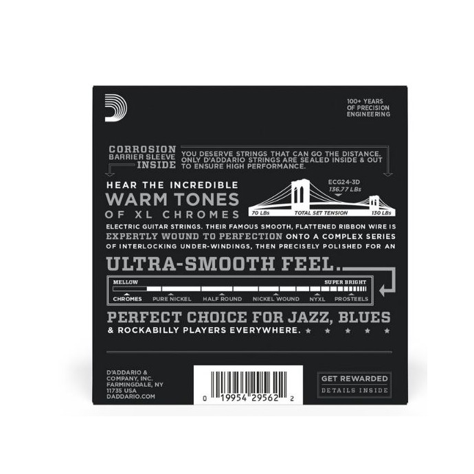 Encordado para Eléctrica  011  Jazz Light Flat