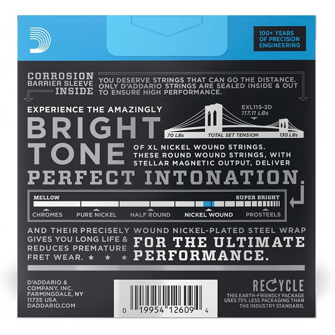 Encordado para Eléctrica   011   Nickel  ProPack 3