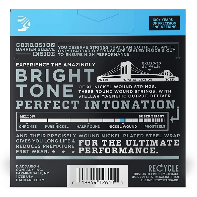 Encordado para Eléctrica   009  Nickel  ProPack 3