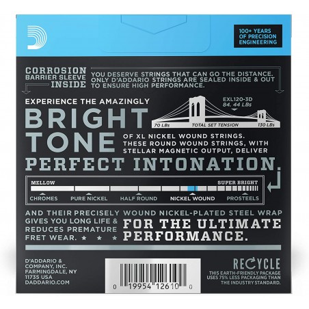 Encordado para Eléctrica   009  Nickel  ProPack 3