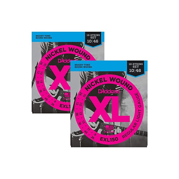 Encordado para Eléctrica   010  12 cuerdas  Nickel