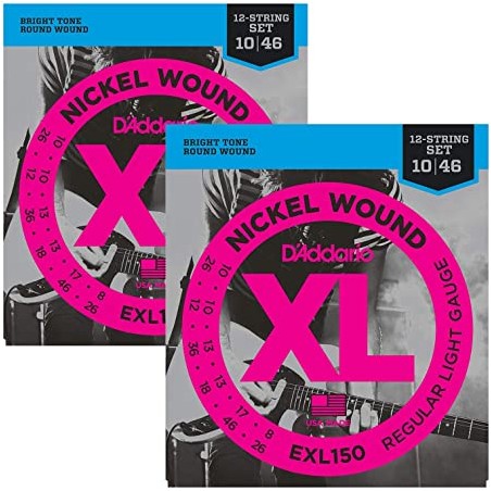 Encordado para Eléctrica   010  12 cuerdas  Nickel