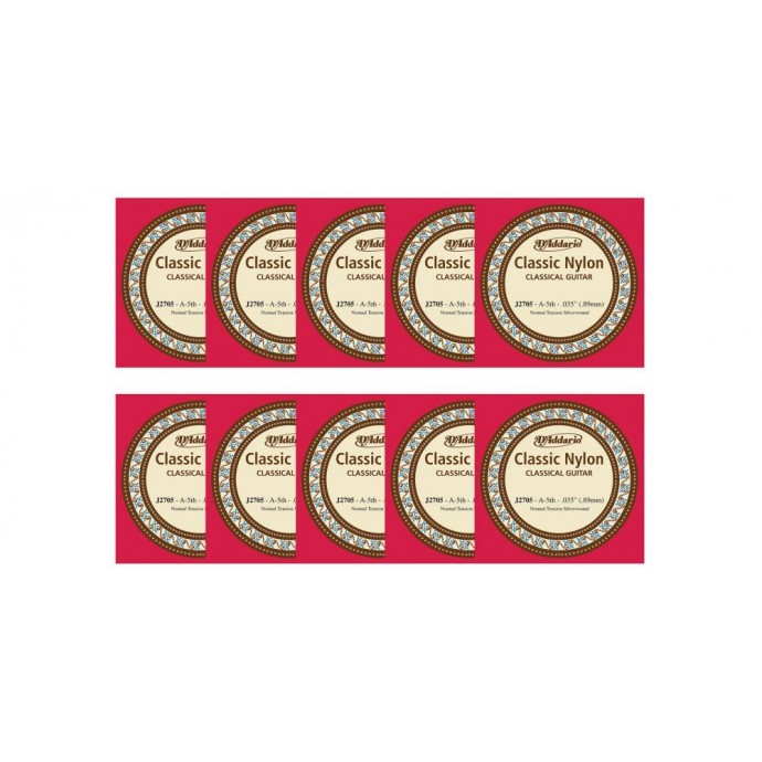 Cuerdas suelta para Clásica EJ27    5ta  Pack x 5