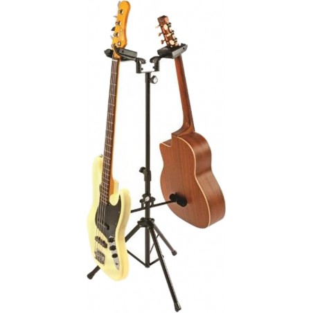 Soporte universal para 2 guitarras con autoblocante