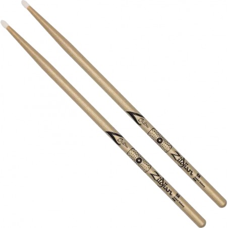 Palillos  Z Custom  5A  Punta Nylon Gold Chroma