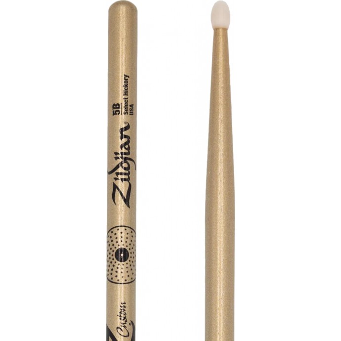 Palillos  Z Custom  5B  Punta Nylon Gold Chroma