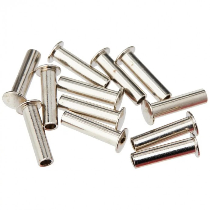 Pack  de 12 remaches  de acero inoxidable para...