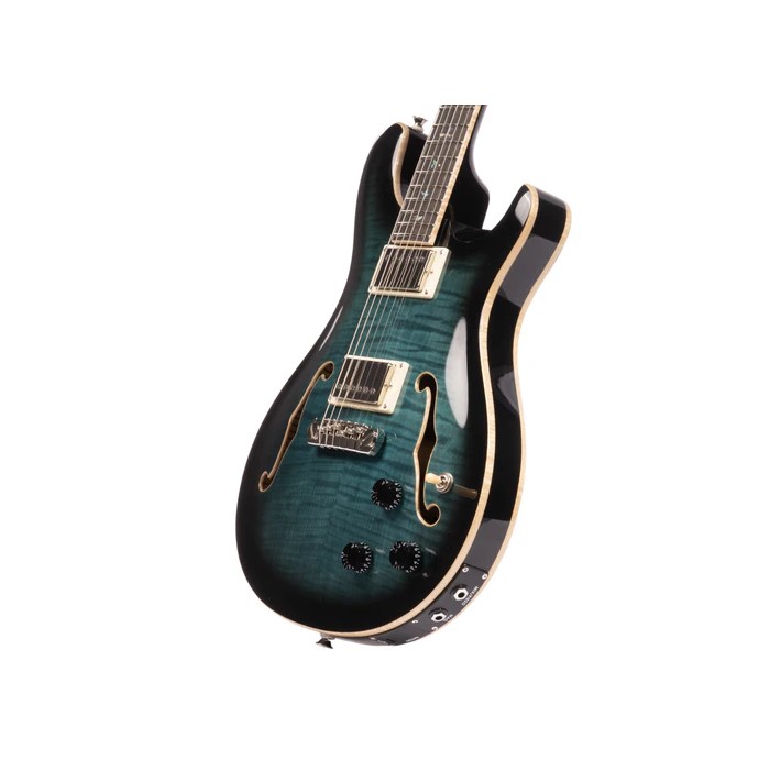 SE Hollowbody II Piezo  Peacock Blue Smokeburst