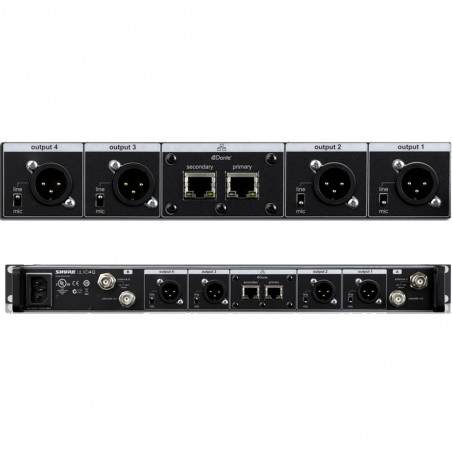 Shure ULXD4QAR-G50 Receptor inalámbrico CUADRUPLE