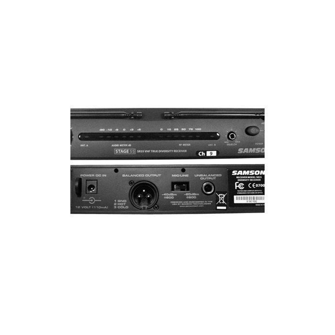 Samson STAGE55 sistema inalambrico mano vhf.