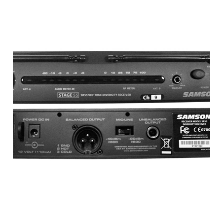 Samson STAGE55 sistema inalambrico mano vhf.