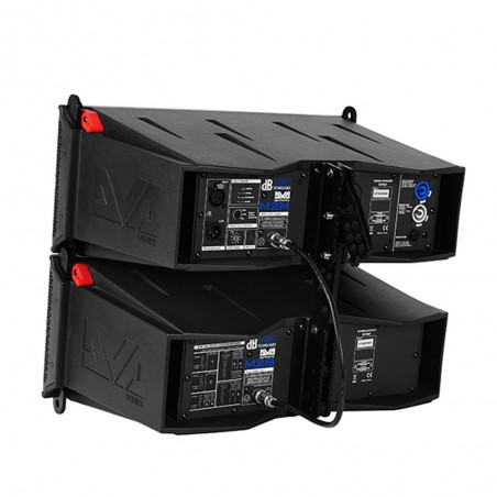 Line Array DVA M2M act +M2S pas, 2 vías, 2x6,5' + Dr 2x1', Class D, Digipro