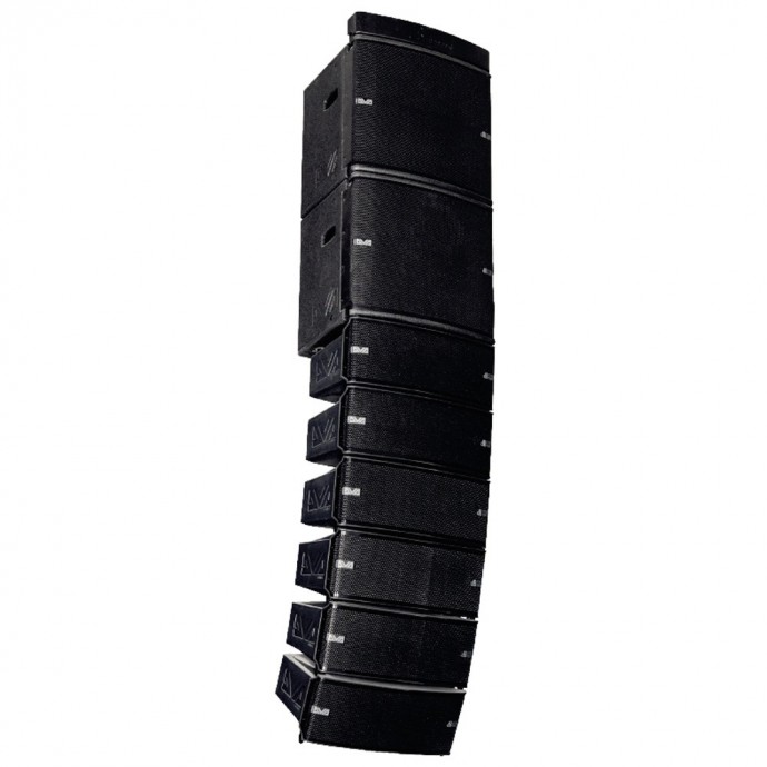 Line Array DVA M2M act +M2S pas, 2 vías, 2x6,5' + Dr 2x1', Class D, Digipro