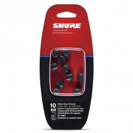 Repuesto para Auricular Intaurales, E3c, E4c, E5c, E500PTH, i3c, i4c & SE , t: medium, c: Black Pack x10 Unidades