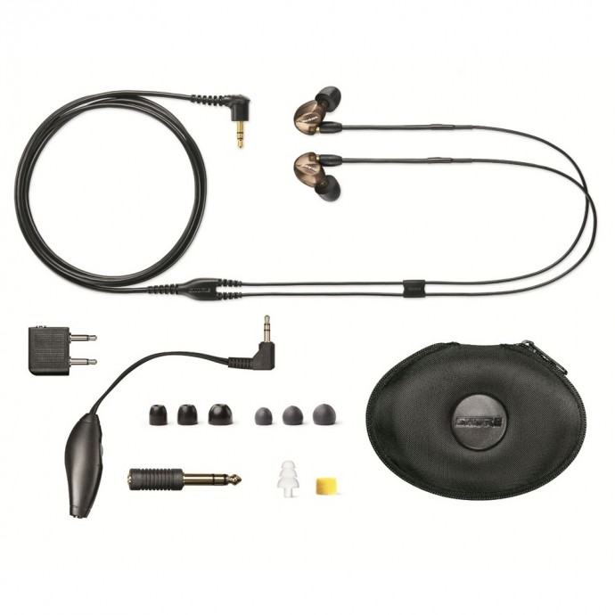 Auricular Intraural Profesional SE535-V Personal Audio, Tres micro Bocinas, c/Volumen, cable Removible, 