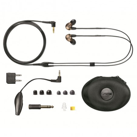 Auricular Intraural Profesional SE535-V Personal Audio, Tres micro Bocinas, c/Volumen, cable Removible, 