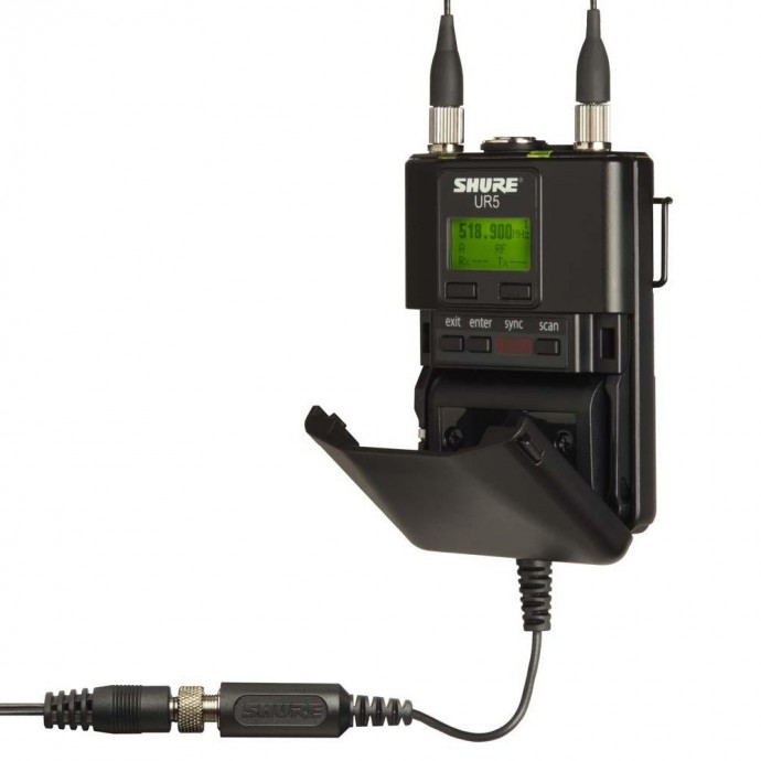 Receptor Inalámbrico Portatil UR5LB-J5 para cámara,  Diversity, UHF, bat Recarg, 