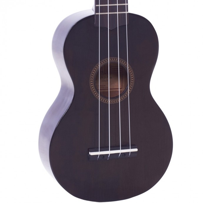 MAHALO UKELELE TRANSPARENT BLACK