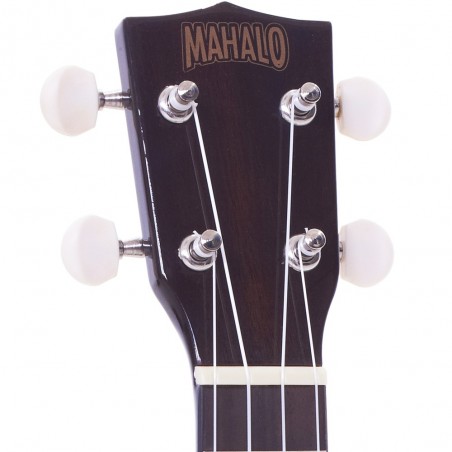 MAHALO UKELELE TRANSPARENT BLACK