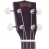 MAHALO UKELELE TRANSPARENT BLACK