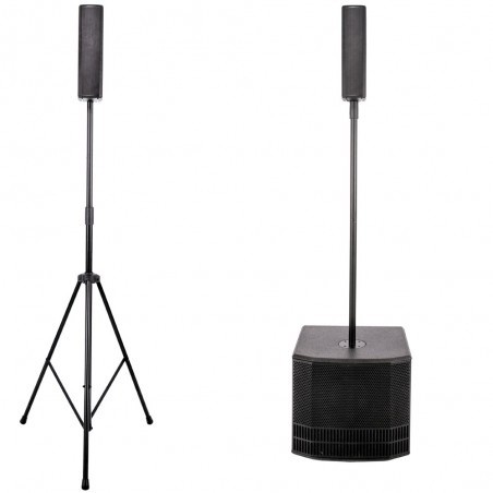 Sistema de Sonido ES 503, Stereo, (2) Bafles 8x3" +(1) Sub Activo 12", 1000W, 2 Ch,  Bluetooth