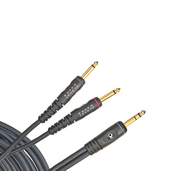 Cable Insert, Custon Series,  de Plug 1/4" Stereo a 2 Plug 1/4 Mono, 6.50m