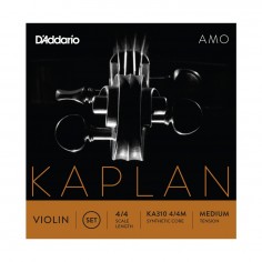 Encordado para Violín, 4/4, KAPLAN AMO, T:  Medium, extremo c/bola