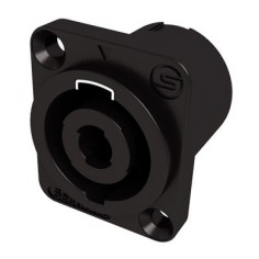 Conector Speakon 4 contactos macho p/ chasis (Cuadrado)