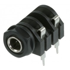 Jack mono 1/4 stereo plastico, para plaqueta