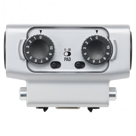 Adaptador externo XLR/TRS para H5 y H6, 2 in XLR/TRS, 2 x 5V Pre Amps, 2 pad -20dB