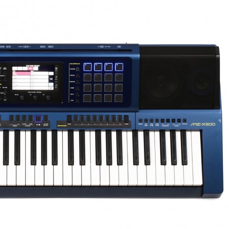 Teclado alta gama MZ-X500 61 teclas con sensibilidad al tacto, 128 polifonías 1100 tonos y 330 ritmos 20 W＋20 W