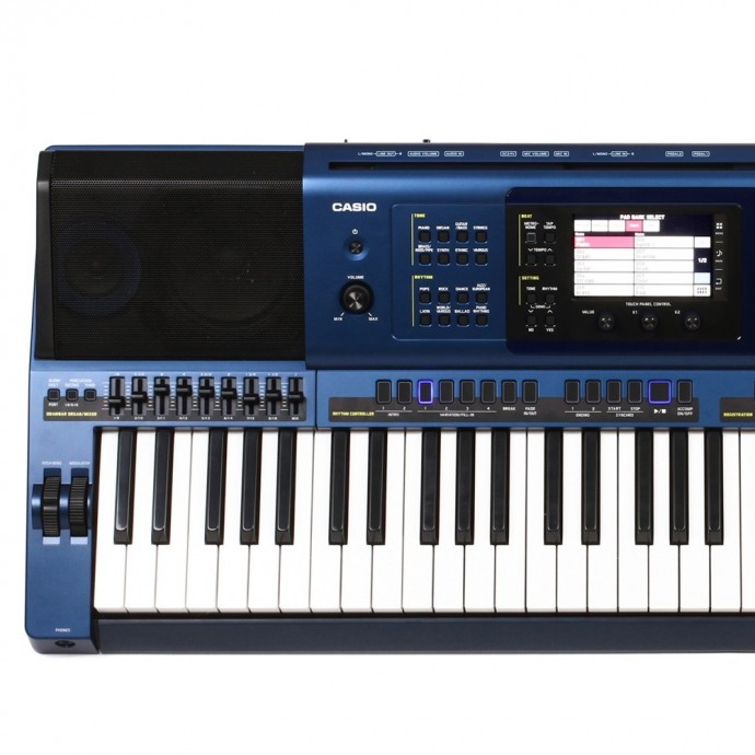 Teclado alta gama MZ-X500 61 teclas con sensibilidad al tacto, 128 polifonías 1100 tonos y 330 ritmos 20 W＋20 W